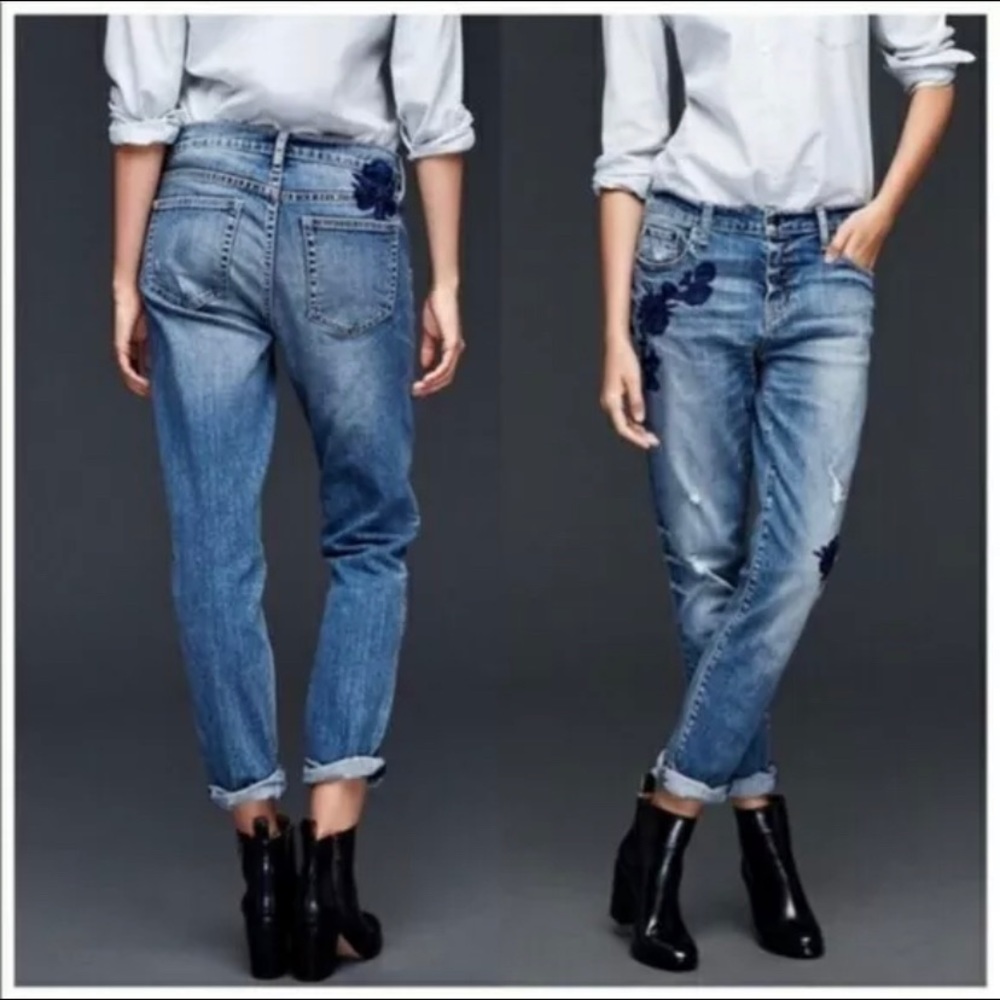 Flower jeans